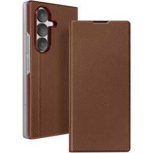 Avizar Folio Case For Galaxy Z Fold 7 Textured Finish With Stand Function, Brown Avizar Folio Case For Galaxy Z Fold 7 Textured Finish With Stand Function, Brown