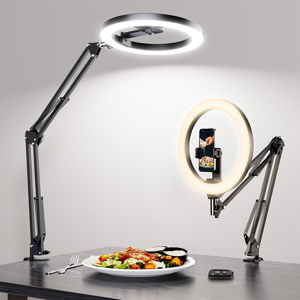 Does Not Apply Ring Light With Stand For Desk, Overhead Phone Mount With 10\" Ring Light Tripod Does Not Apply Ring Light With Stand For Desk, Overhead Phone Mount With 10\" Ring Light Tripod