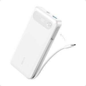 Anker Power Bank, 20,000mah Portable Charger With Built-In Usb-C Cable, 87w Max Anker Power Bank, 20,000mah Portable Charger With Built-In Usb-C Cable, 87w Max