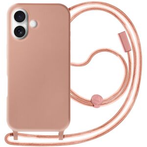 Avizar Rose Gold Semi-rigid Phone Case with Cord for iPhone 16 Plus Avizar Rose Gold Semi-rigid Phone Case with Cord for iPhone 16 Plus