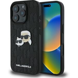 Karl Lagerfeld iPhone 16 Pro Monogram Case - Shockproof & Lux Karl Lagerfeld iPhone 16 Pro Monogram Case - Shockproof & Lux