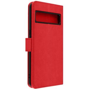 Avizar Google Pixel 8 Pro Case with Card Slots - Video Stand - Red Avizar Google Pixel 8 Pro Case with Card Slots - Video Stand - Red