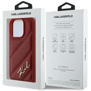 Karl Lagerfeld Quilted Signature Case For Iphone 16 Pro Max 6.9" Red Karl Lagerfeld Quilted Signature Case For Iphone 16 Pro Max 6.9" Red