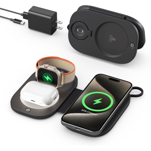 Does Not Apply Magnetic Wireless Charger For Magsafe,3 In 1 Wireless Charging Station Foldable Does Not Apply Magnetic Wireless Charger For Magsafe,3 In 1 Wireless Charging Station Foldable
