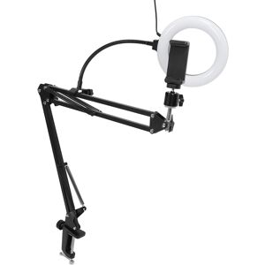 Ring Light With Overhead Phone Mount Articulating Arm Phone Holder Desk Lig Tu Ring Light With Overhead Phone Mount Articulating Arm Phone Holder Desk Lig Tu