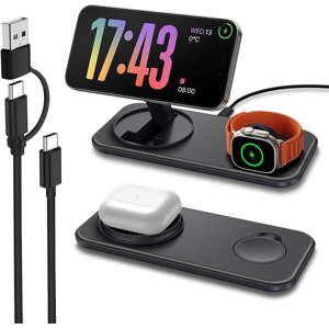Does Not Apply 2 In 1 Wireless Charging Station For Apple,Foldable Magnetic Wireless Charger Fo Does Not Apply 2 In 1 Wireless Charging Station For Apple,Foldable Magnetic Wireless Charger Fo