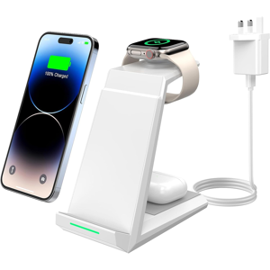 Does Not Apply Wireless Charger 3 In 1 - 15w Fast Charging Station For Apple Iwatch Series 10/ Does Not Apply Wireless Charger 3 In 1 - 15w Fast Charging Station For Apple Iwatch Series 10/