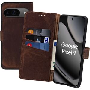Suncase® Case For Google Pixel 9 Case Book Case Genuine Leather Cover Antique Coffee Suncase® Case For Google Pixel 9 Case Book Case Genuine Leather Cover Antique Coffee