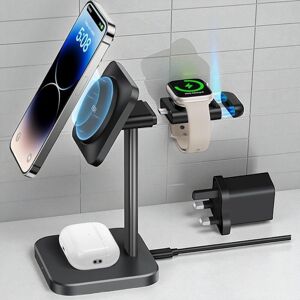 Wireless Charger Stand Esr 3-In-1 Magsafe Charging Dock For Apple Iphone Airpods Wireless Charger Stand Esr 3-In-1 Magsafe Charging Dock For Apple Iphone Airpods