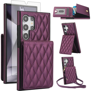 Does Not Apply Phone Case For Samsung Galaxy S25 Ultra 5g Wallet Cover With Tempered Glass Scre Does Not Apply Phone Case For Samsung Galaxy S25 Ultra 5g Wallet Cover With Tempered Glass Scre