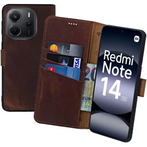 Suncase® Case For Xiaomi Redmi Note 14 5g Book Style Leather Cover In Coffee Suncase® Case For Xiaomi Redmi Note 14 5g Book Style Leather Cover In Coffee