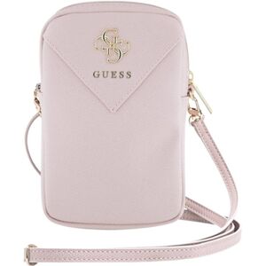 Guess Pink Phone Bag with Zipper & Logo - Phone Accessory Guess Pink Phone Bag with Zipper & Logo - Phone Accessory