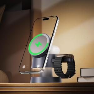 Does Not Apply 15w Fast 4 In 1 Wireless Charging Station With Mushroom Light For Magsafe Magnet Does Not Apply 15w Fast 4 In 1 Wireless Charging Station With Mushroom Light For Magsafe Magnet