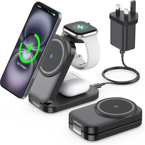 Does Not Apply 3 In 1 Wireless Charging Station For Apple,Foldable Magnetic Wireless Charger,15 Does Not Apply 3 In 1 Wireless Charging Station For Apple,Foldable Magnetic Wireless Charger,15