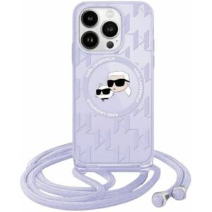 Karl Lagerfeld iPhone 15 Pro Max Violet Monogram Case - Smartphone Case Karl Lagerfeld iPhone 15 Pro Max Violet Monogram Case - Smartphone Case