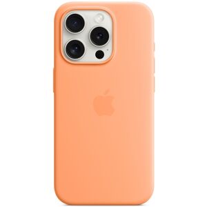 Genuine / Official Apple Iphone 15 Pro Silicone Case / Cover - Orange Sorbet Genuine / Official Apple Iphone 15 Pro Silicone Case / Cover - Orange Sorbet