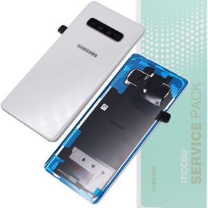 Battery Cover For Samsung S10 Plus G975 Replacement Service Pack Ceramic White Battery Cover For Samsung S10 Plus G975 Replacement Service Pack Ceramic White