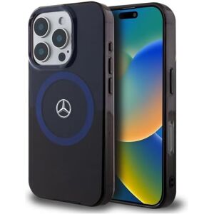 Mercedes iPhone 16 Pro Max 6.9" Black Blue Bicolor Magsafe Case Mercedes iPhone 16 Pro Max 6.9" Black Blue Bicolor Magsafe Case