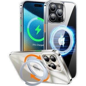 Torras Ostand R Series Iphone 15 Pro Case Shockproof With Stand [Military-Grade Torras Ostand R Series Iphone 15 Pro Case Shockproof With Stand [Military-Grade