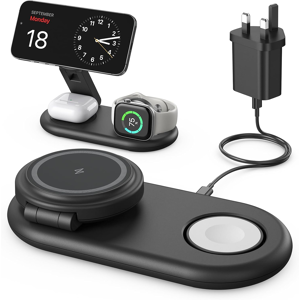 Does Not Apply 3 In 1 Wireless Charging Station For Apple,Foldable Magnetic Wireless Charger St Does Not Apply 3 In 1 Wireless Charging Station For Apple,Foldable Magnetic Wireless Charger St