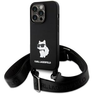 Karl Lagerfeld Choupette Crossbody Silicone Case For Iphone 15 Promax 6.7" Black Karl Lagerfeld Choupette Crossbody Silicone Case For Iphone 15 Promax 6.7" Black