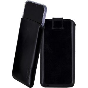 Suncase® Case Genuine Leather Bag Pouch Black + Silicone Case For Iphone 14 Pro Suncase® Case Genuine Leather Bag Pouch Black + Silicone Case For Iphone 14 Pro