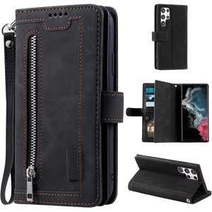Does Not Apply Wallet Case For Samsung Galaxy S25 Ultra, Retro 9 Card Holder Slots Zipper Pocke Does Not Apply Wallet Case For Samsung Galaxy S25 Ultra, Retro 9 Card Holder Slots Zipper Pocke