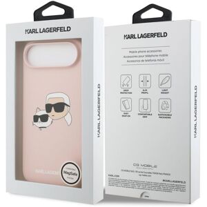 Karl Lagerfeld Liquid Silicone Double Head Case For Iphone 17 Air 6.5" Pink Karl Lagerfeld Liquid Silicone Double Head Case For Iphone 17 Air 6.5" Pink