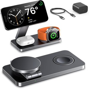 Does Not Apply 3 In 1 Magnetic Wireless Charging Station,Fast Wireless Charger For Iphone 16/15 Does Not Apply 3 In 1 Magnetic Wireless Charging Station,Fast Wireless Charger For Iphone 16/15