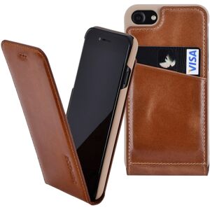 Suncase® Iphone 7 8 Exclusive Flip Style Leather Bag Slim Case Cover In Cognac Suncase® Iphone 7 8 Exclusive Flip Style Leather Bag Slim Case Cover In Cognac