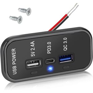 Sodial 5x(3 Ports 12v Usb Outlet , Pd3.0 Type C, Qc 3.0 Usb A & 2.4a Usb A Fast 2550 Sodial 5x(3 Ports 12v Usb Outlet , Pd3.0 Type C, Qc 3.0 Usb A & 2.4a Usb A Fast 2550