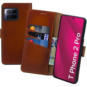 Suncase® Case For T Phone 2 Pro Book Case Real Leather Protection Cover Burned Cognac Suncase® Case For T Phone 2 Pro Book Case Real Leather Protection Cover Burned Cognac