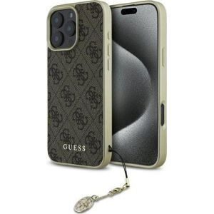 Guess 4g Charms Collection Case For Iphone 16 Pro 6.3" Brown - Guhcp16lgf4gbr Guess 4g Charms Collection Case For Iphone 16 Pro 6.3" Brown - Guhcp16lgf4gbr