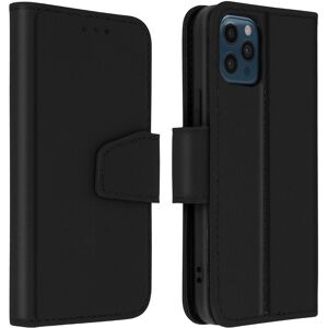 Avizar iPhone 12 Pro Max Leather Case with Card Holder - Black Avizar iPhone 12 Pro Max Leather Case with Card Holder - Black