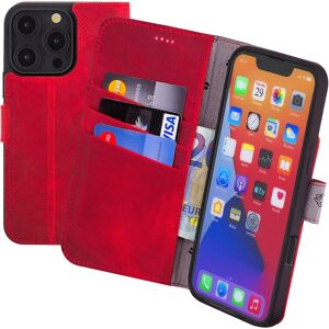 Suncase® Case For Iphone 16 Pro 6.3" Book Case Leather Protection Cover In Antique Red Suncase® Case For Iphone 16 Pro 6.3" Book Case Leather Protection Cover In Antique Red