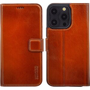 Suncase Leather Case Cover Book Burned Cognac - iPhone 16 Pro Suncase Leather Case Cover Book Burned Cognac - iPhone 16 Pro