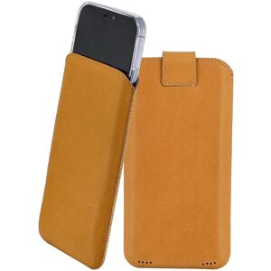 Suncase® Suncase Case Phone Bag Leather Pouch Antique Camel + Silicone Case For Iphone 13 Suncase® Suncase Case Phone Bag Leather Pouch Antique Camel + Silicone Case For Iphone 13