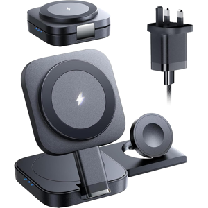 Lisen 3 In 1 Wireless Charging Station For Iphone 16 Foldable Magsafe Charger St Lisen 3 In 1 Wireless Charging Station For Iphone 16 Foldable Magsafe Charger St