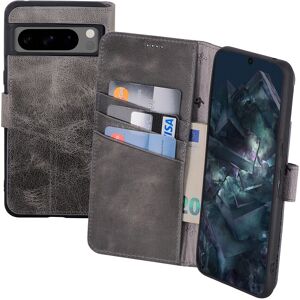 Suncase® Case For Google Pixel 8 Pro Book Case Real Leather Protection Cover Antique Gray Suncase® Case For Google Pixel 8 Pro Book Case Real Leather Protection Cover Antique Gray