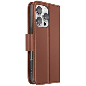 Avizar Leather Wallet Case For Iphone 16 Pro With Stand Function, Brown Avizar Leather Wallet Case For Iphone 16 Pro With Stand Function, Brown