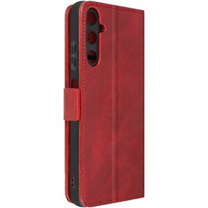 Avizar Case For Galaxy A05s, Card Holder, Video Stand, Vintage Series, Red Avizar Case For Galaxy A05s, Card Holder, Video Stand, Vintage Series, Red