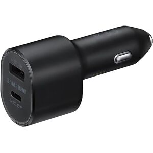 SAMSUNG Super Fast Dual Car Charger (45w+15w) Dual Ports Usb-C & Usb-A - Black - SAMSUNG Super Fast Dual Car Charger (45w+15w) Dual Ports Usb-C & Usb-A - Black -