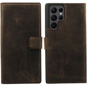 Suncase® Suncase Cover Flip Case Book Bag Leather In Brown For Samsung Galaxy S22 Ultra Suncase® Suncase Cover Flip Case Book Bag Leather In Brown For Samsung Galaxy S22 Ultra