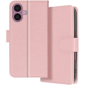 Avizar Chesterfield Series Wallet Case For Iphone 16 With Stand Function, Pink Avizar Chesterfield Series Wallet Case For Iphone 16 With Stand Function, Pink