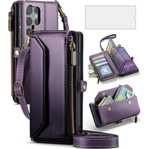 Does Not Apply Phone Case For Samsung Galaxy S25 Ultra 5g Zipper Wallet Cover With Tempered Gla Does Not Apply Phone Case For Samsung Galaxy S25 Ultra 5g Zipper Wallet Cover With Tempered Gla