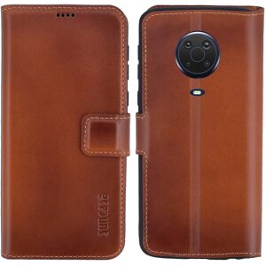 Suncase® Suncase Flip Case Book Bag Genuine Leather Pouch Burned Cognac For Nokia G20 Suncase® Suncase Flip Case Book Bag Genuine Leather Pouch Burned Cognac For Nokia G20
