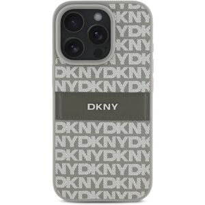 DKNY iPhone 16 Pro Case - Repeat Pattern Tonal Stripe - Beige DKNY iPhone 16 Pro Case - Repeat Pattern Tonal Stripe - Beige