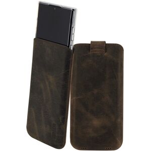 Suncase® Case For Samsung Galaxy S22 Ultra 5g Bag Cover In Antique Brown + Silicone Case Suncase® Case For Samsung Galaxy S22 Ultra 5g Bag Cover In Antique Brown + Silicone Case