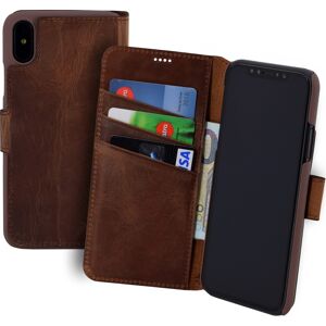 Suncase® Iphone Xs Case Book Style Leather Bag Wallet Cover Etui In Vintage Coffee Suncase® Iphone Xs Case Book Style Leather Bag Wallet Cover Etui In Vintage Coffee