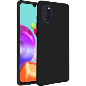 Avizar Galaxy A41 Semi-Rigid Silicone Soft-Touch Finish Black - Smartphone Case Avizar Galaxy A41 Semi-Rigid Silicone Soft-Touch Finish Black - Smartphone Case